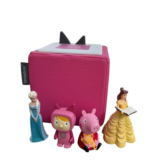 Toniebox Starter Set with Elsa, Belle, Peppa Pig and Creative Audio Character - Picture 1 of 5